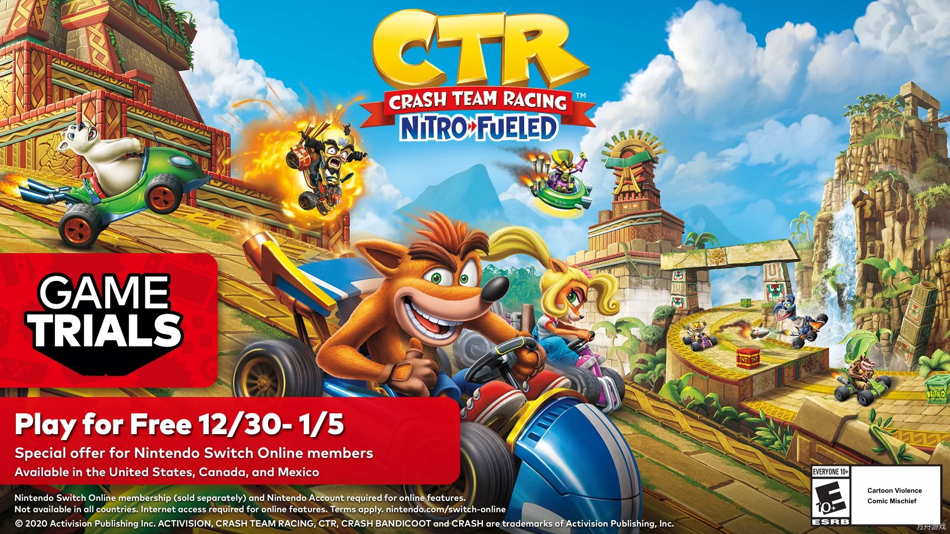 古惑狼赛车：氮气加速/Crash Team Racing Nitro Fueled内置汉化-方舟游戏网